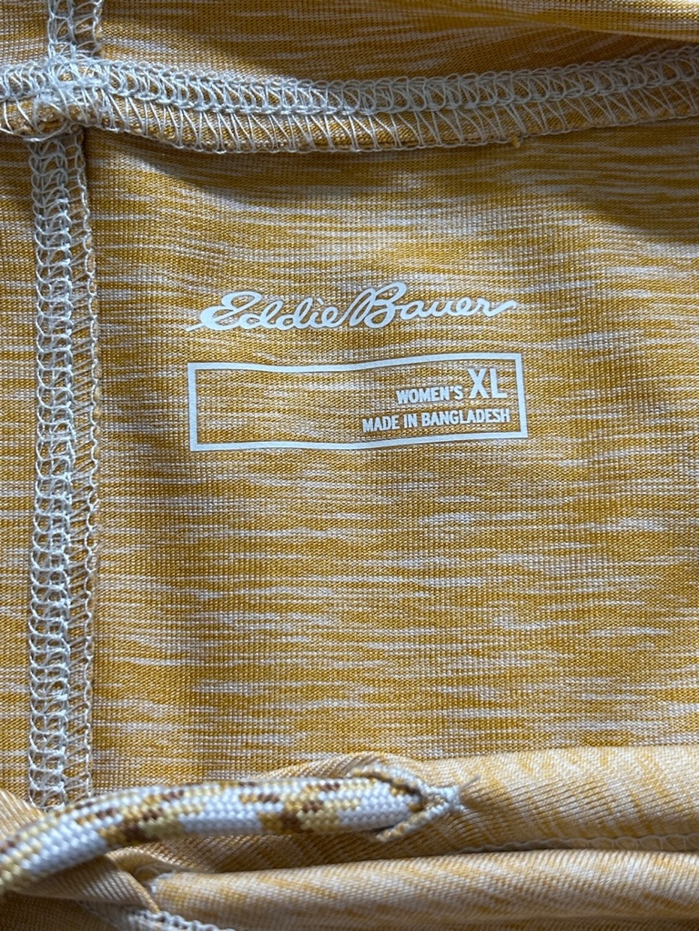Eddie Bauer Women’s XL Loose Fit Lightweight Pullover Hoodie w/ Pouch - Yellow - Picture 5 of 15